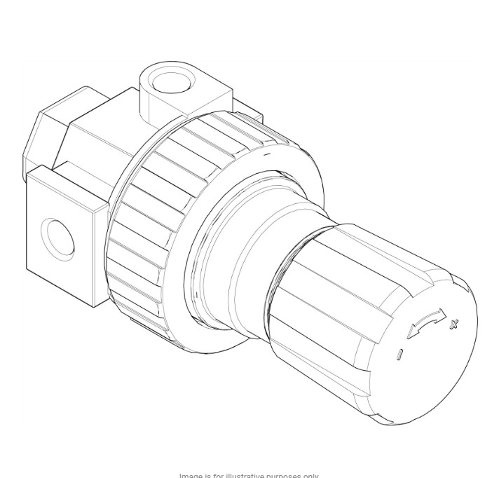 Graco 104267 Air Regulator, 1/2(f) inlet/outlet, 0-125 psi (0-8.6 bar), zinc plated – Part #104267