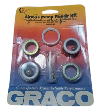Graco 206733 Pump Repair Kit – Fluid Section Rebuild for President & Monark Pumps – Part #206733