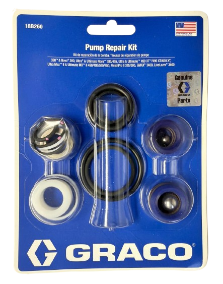 Graco 18B260 Pump Packing Kit for Graco 290 to 595 Sprayers