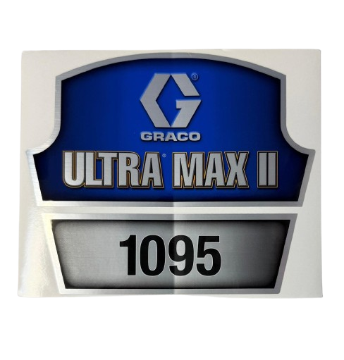 Graco 17E732 Front Brand Label for Ultramax II 1095
