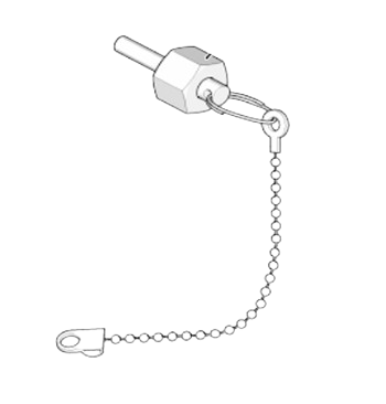 Graco 2005276 Fluid Filter Manifold Outlet Packless Plug 3/8 XT