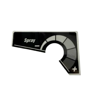 Graco 17P732 Silver Control Label