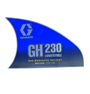Graco 17D034 Side Label GH 230 Standard
