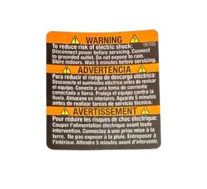 Graco 195793 Warning Label