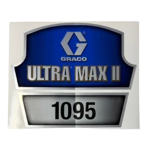 Graco 17E732 Front Brand Label for Ultramax II 1095
