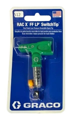Graco FFLP512 Fine Finish Low Pressure RAC X FF LP SwitchTip, 512