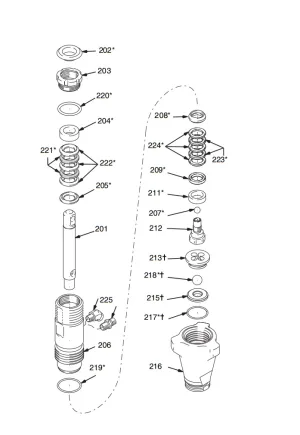 Graco 190ES Plus Hi-Boy Pump Breakdown (255198)