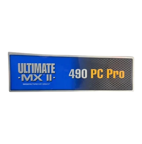 Graco 17C832 Label,  Brand,  Ult,  Mxii,  490PC,  Side – Part #17C832