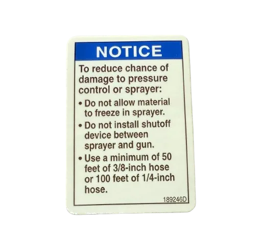 Graco 189246 Warning Label – Part #189246