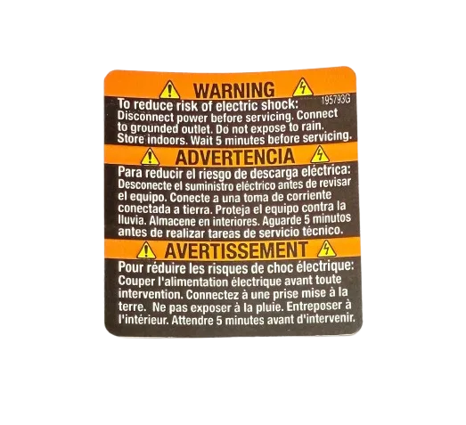 Graco 195793 Warning Label – Part #195793