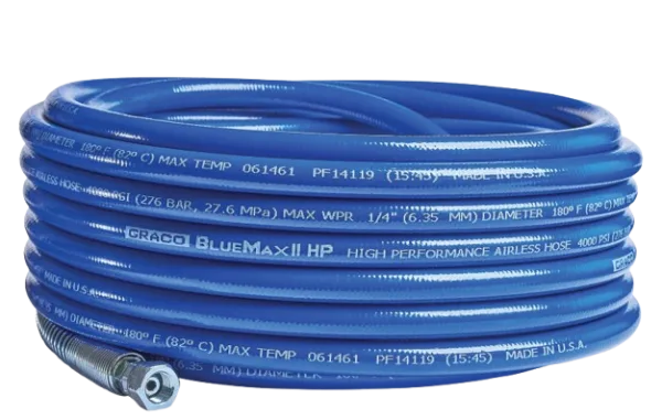 Graco 277250 BlueMax II Airless Hose, 1/4 in x 50 ft, 4000 PSI – Part #277250