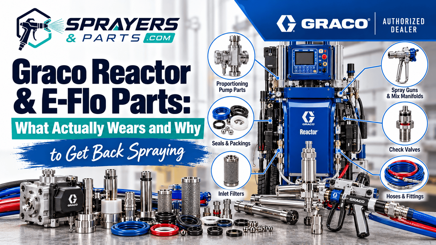 Weared Flo Graco Reactor & E-Flo Parts: What Actually Wears and Why