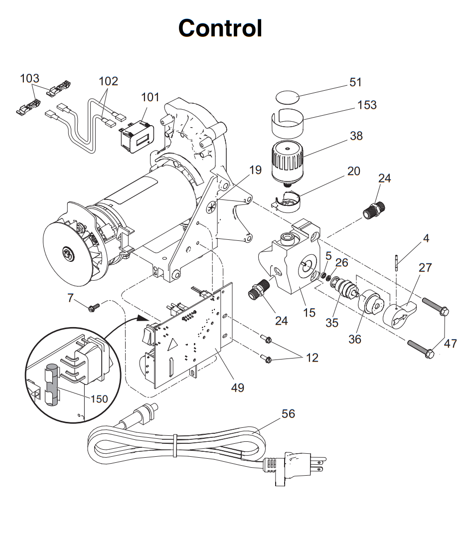 Graco RentalPro 210PC Control Electric Airless Sprayers Parts