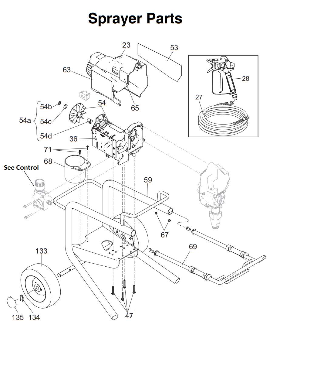 Graco RentalPro 210PC Electric Airless Sprayers Parts (1)