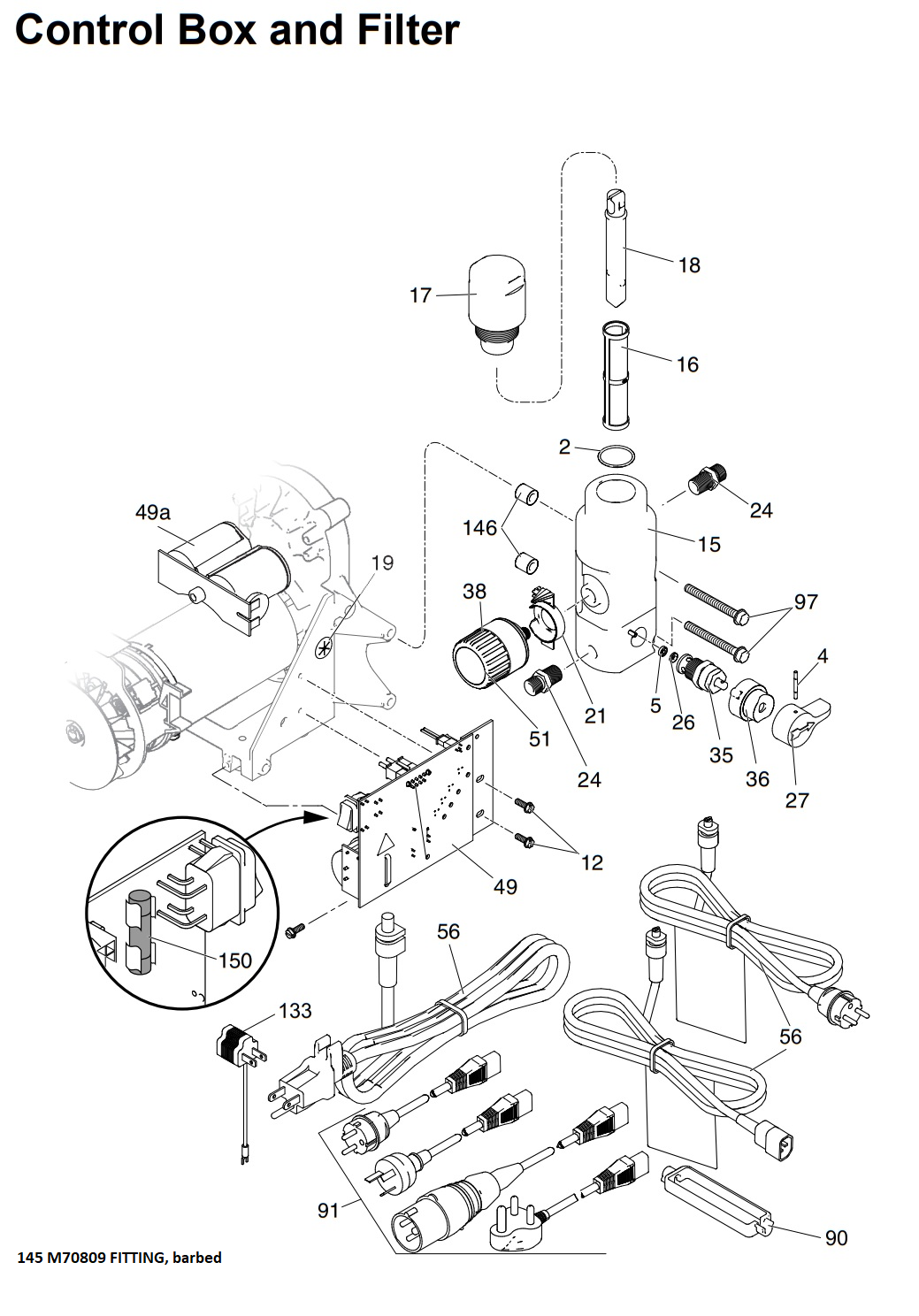 Graco 290 PC Control Box and Filter