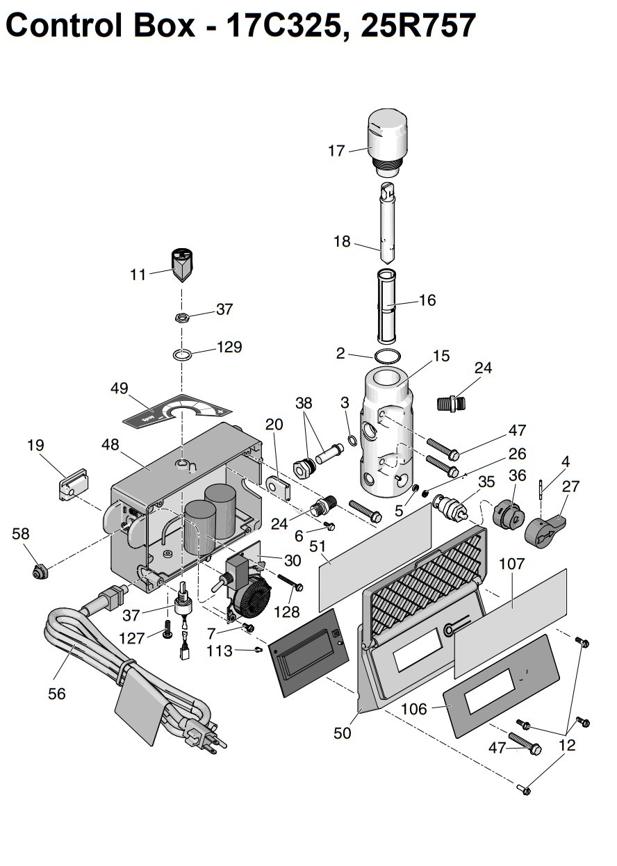 Graco Control Box For 17C325, 25R757