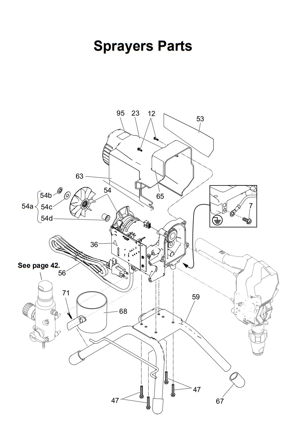 Graco 190PC Stand Sprayer Parts (1)