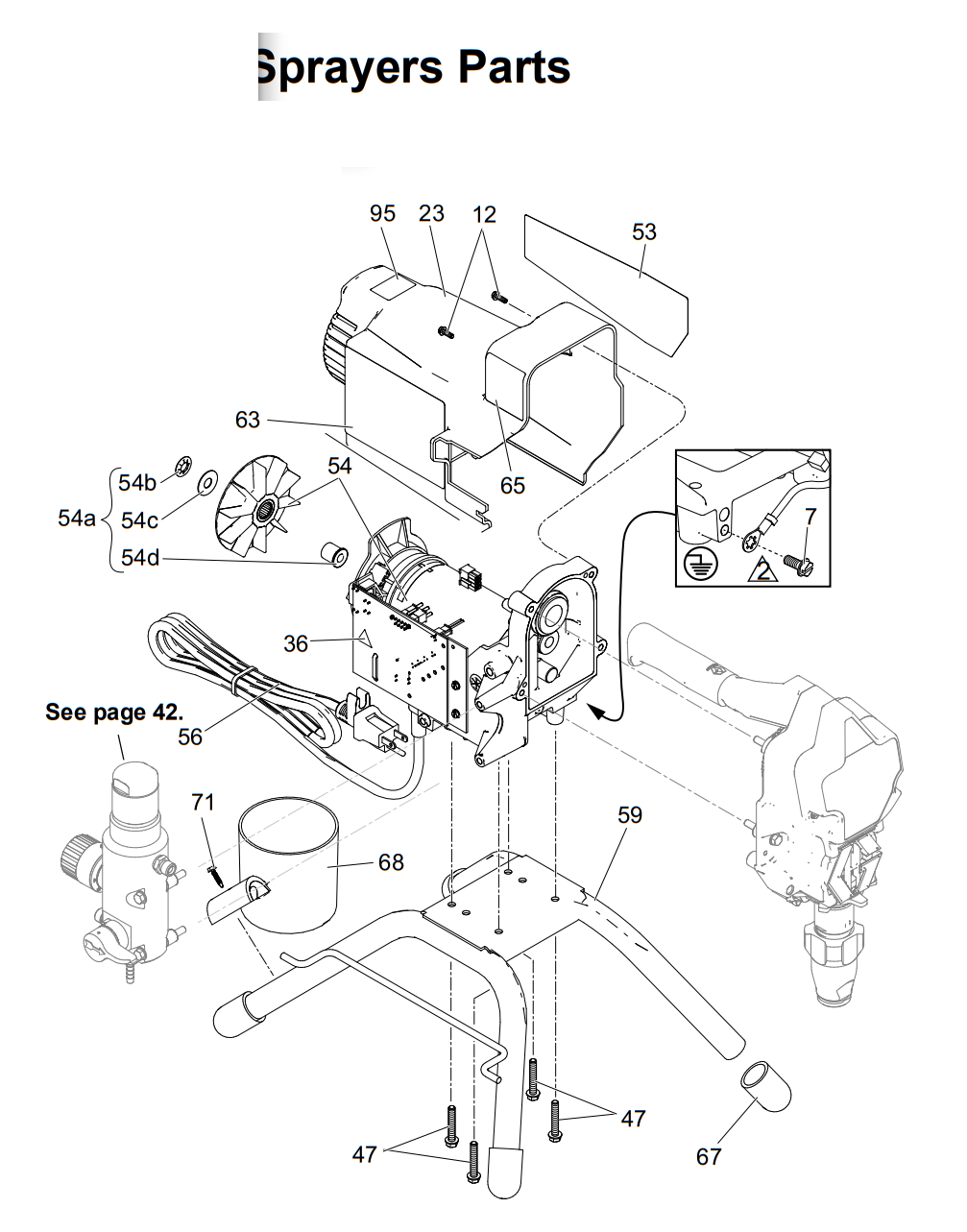 Graco 290PC Stand Electric Airless Sprayer Parts List (1)