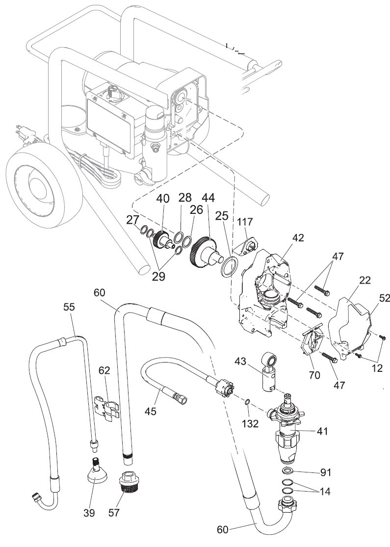 Graco 395 PC Lo-Boy Sprayer Parts (PART 2)