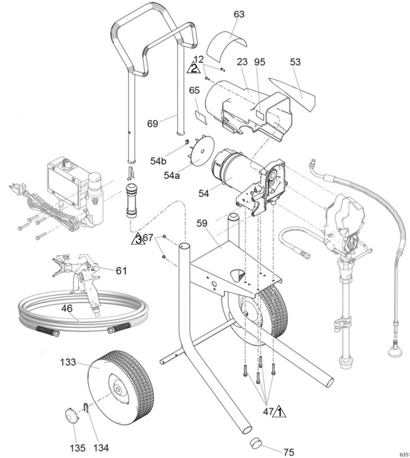 Graco 395 PC Hi-Boy Sprayer Parts (PART 1)