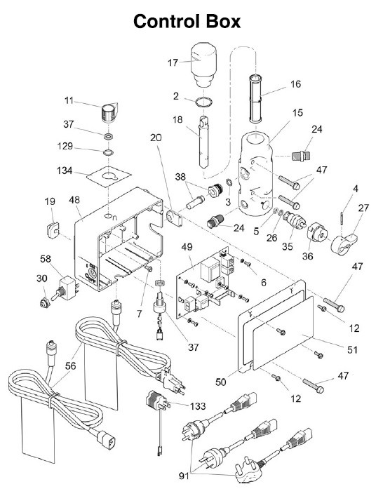Graco 395 PC Control Box Parts