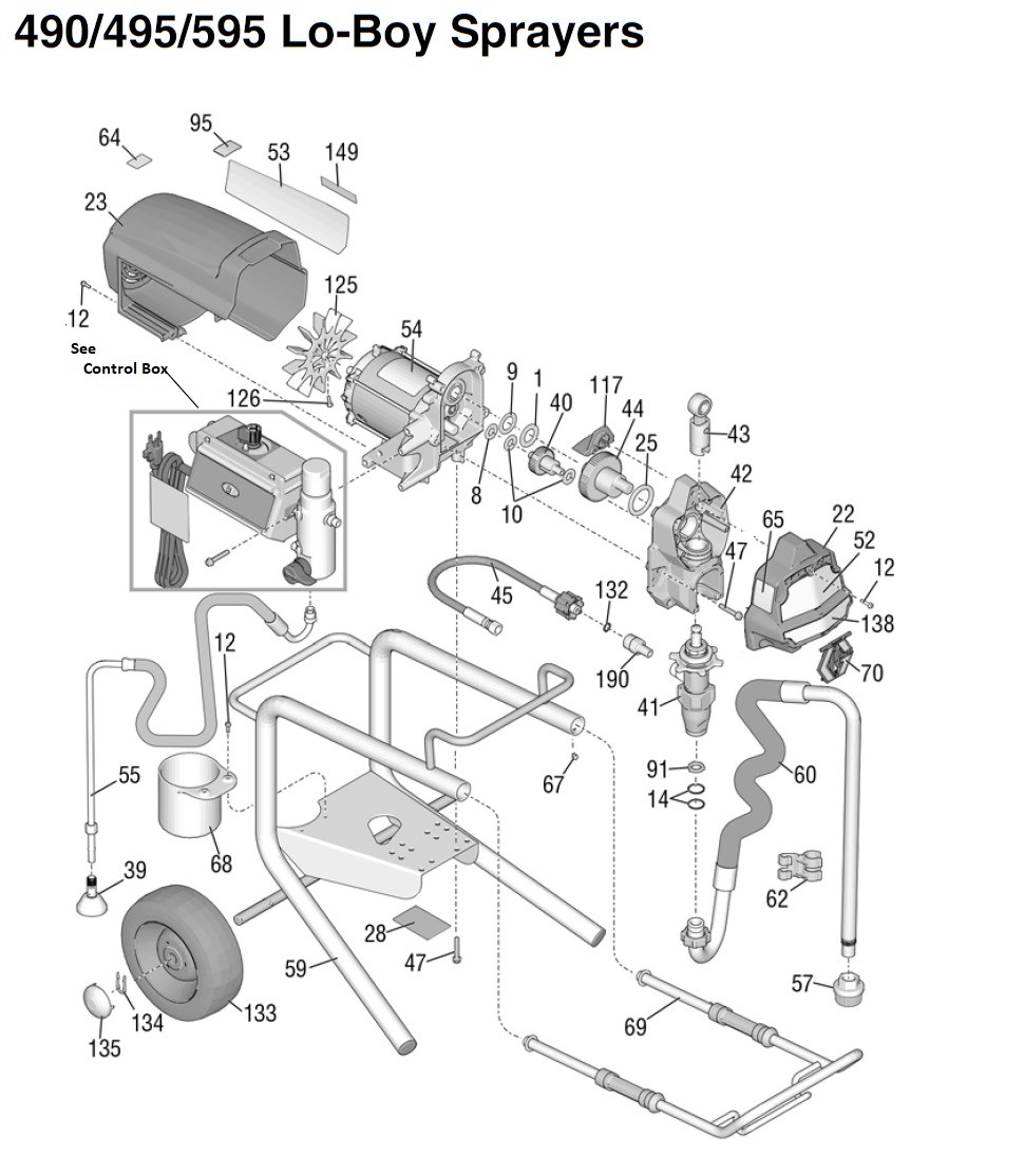 Graco 490 PC Lo-Boy Sprayer Parts