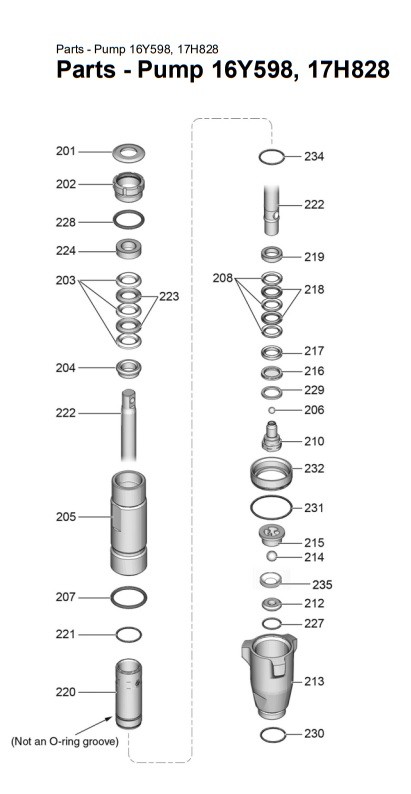 Graco 795 Standard Lo-Boy Pump Parts (16Y598)