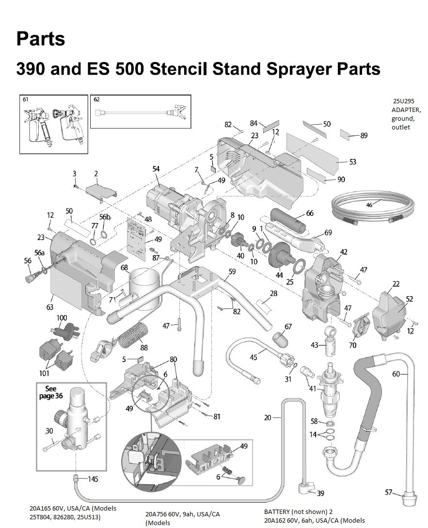 Graco 390 PC Cordless Airless Sprayer Stand