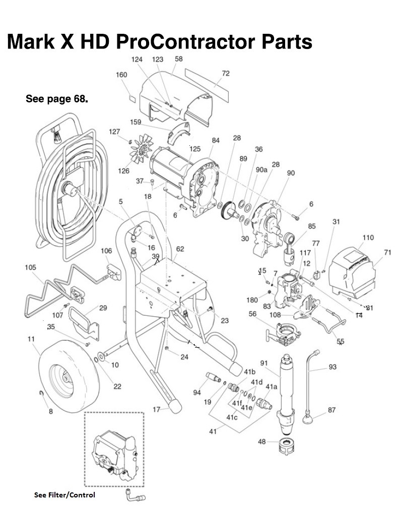 Graco Mark X HD ProContractor Sprayer Parts