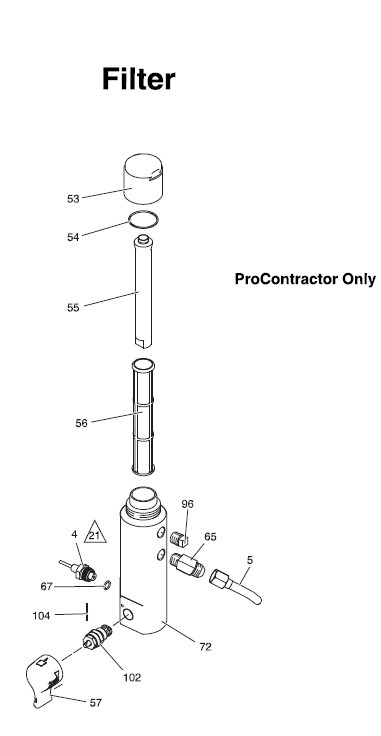 Graco GMAXII 7900 Filter Series Gas Airless Sprayer Parts