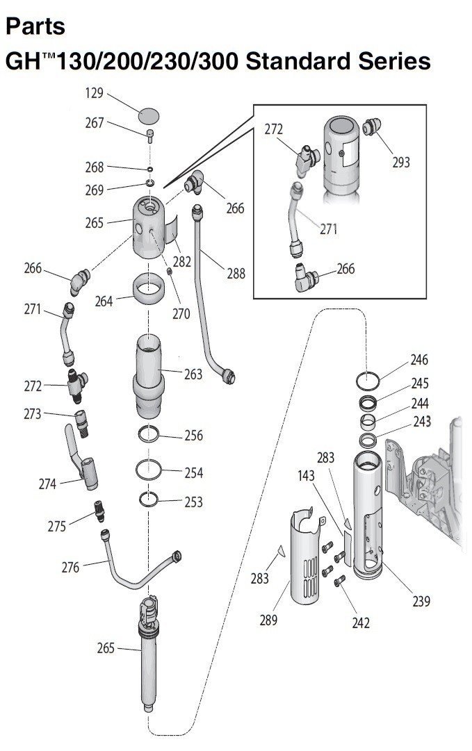 Graco GH200 Standard Sprayer Parts (Part 3)