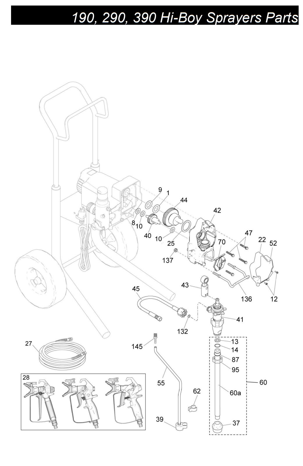 Graco 190 PC Hi-Boy Sprayers Parts (1)