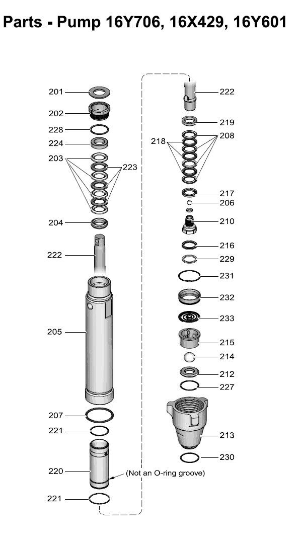 Graco 1095 Hi-Boy Pump Parts (16Y706)