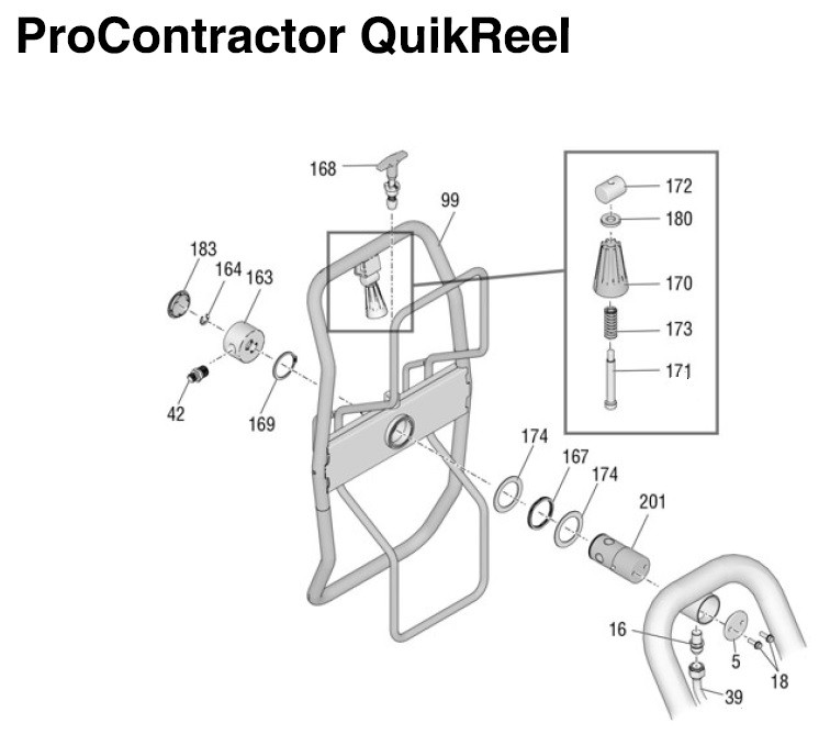 Graco 1595 ProContractor QuikReel Sprayer Parts