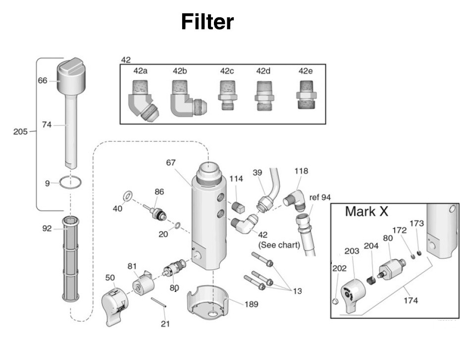 Graco 1595 Standard Hi-Boy Filter Sprayer Parts