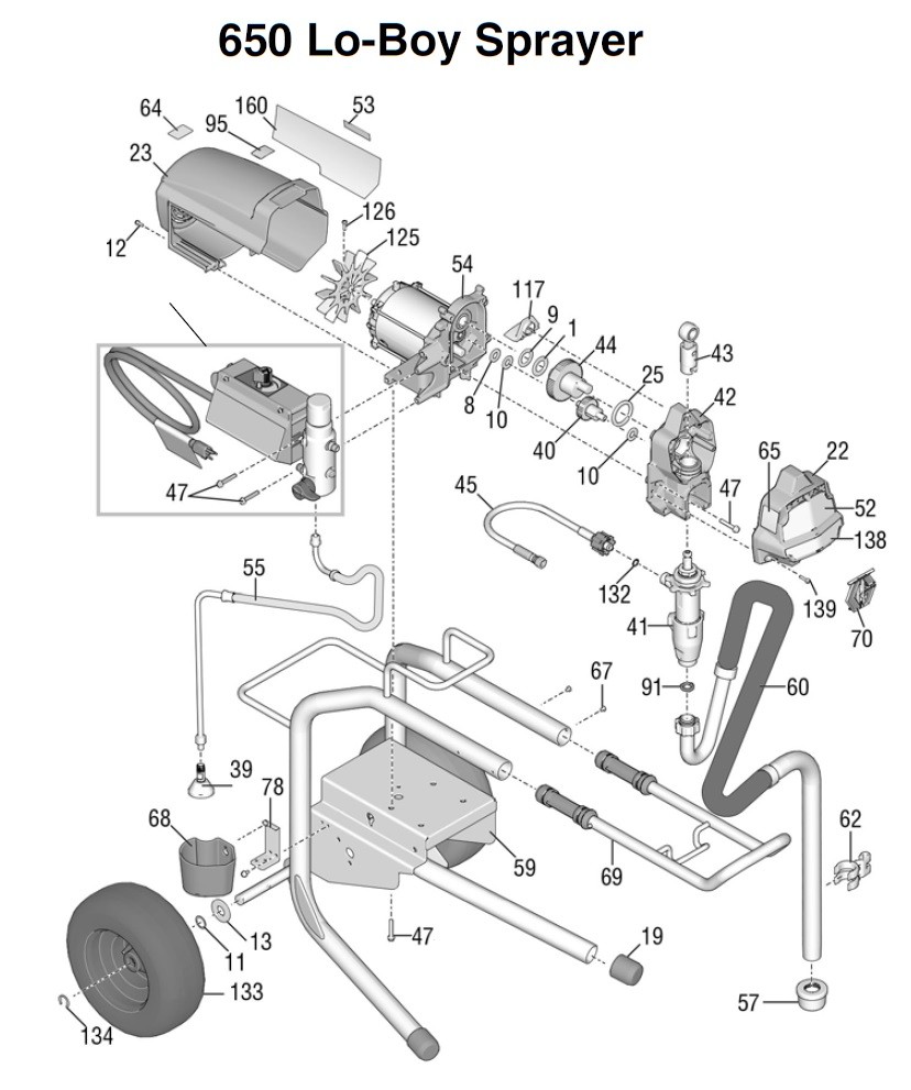 Graco 650 PC Pro Lo-Boy Sprayer