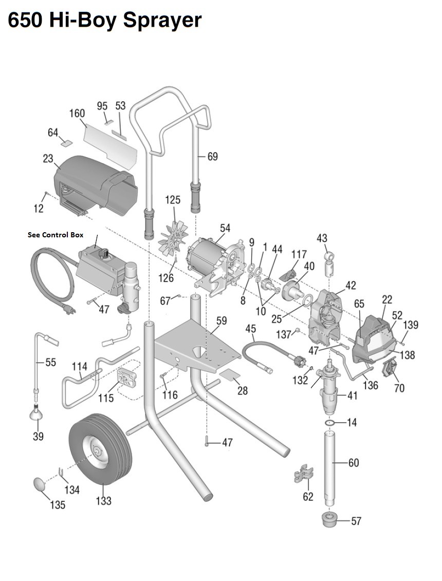 Graco 650 PC Pro Hi-Boy Sprayer