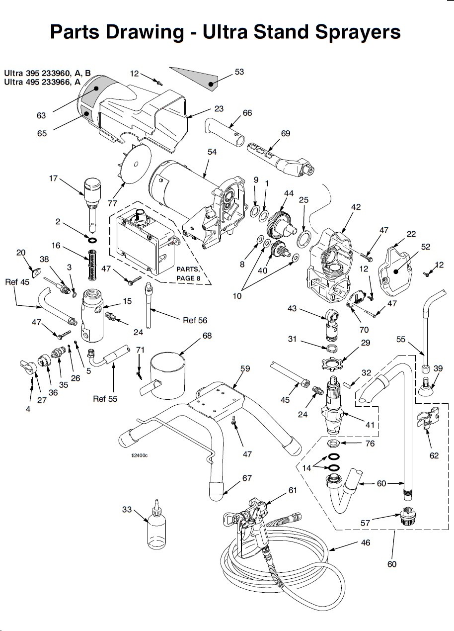 Graco Ultra 495 Stand Electric Airless Sprayer