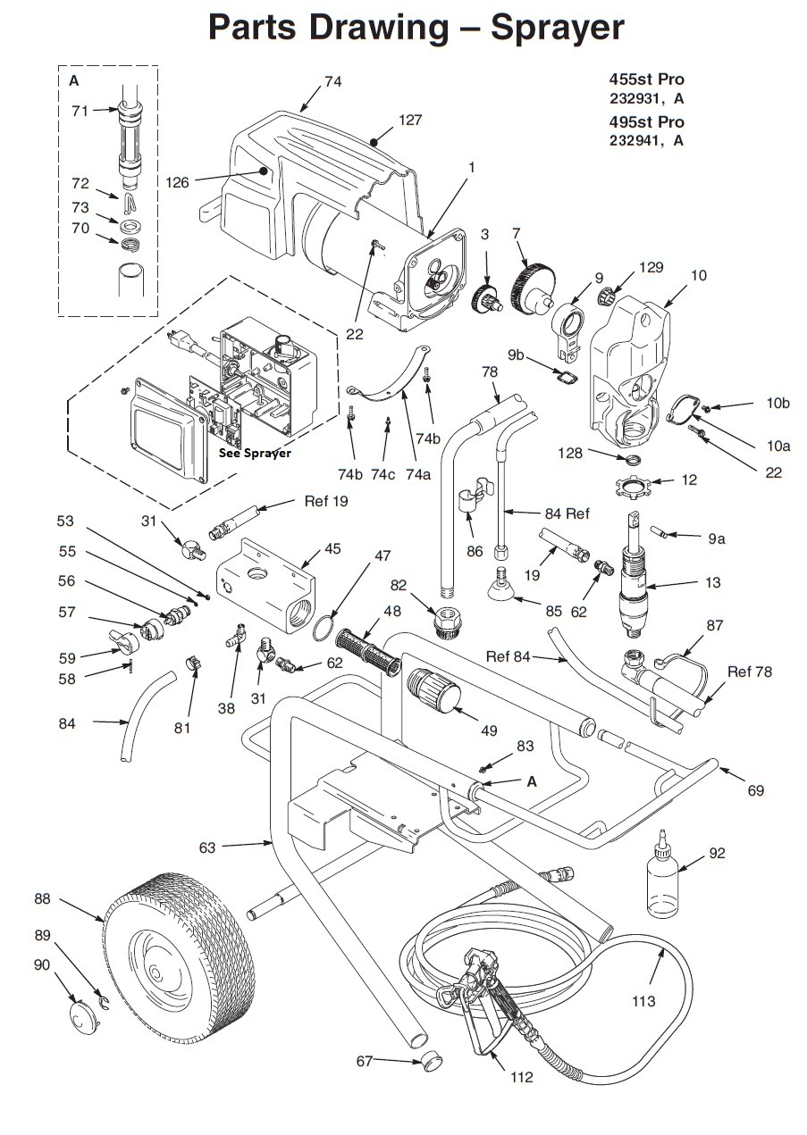 Graco 455 ST Pro Lo-Boy Airless Paint Sprayers