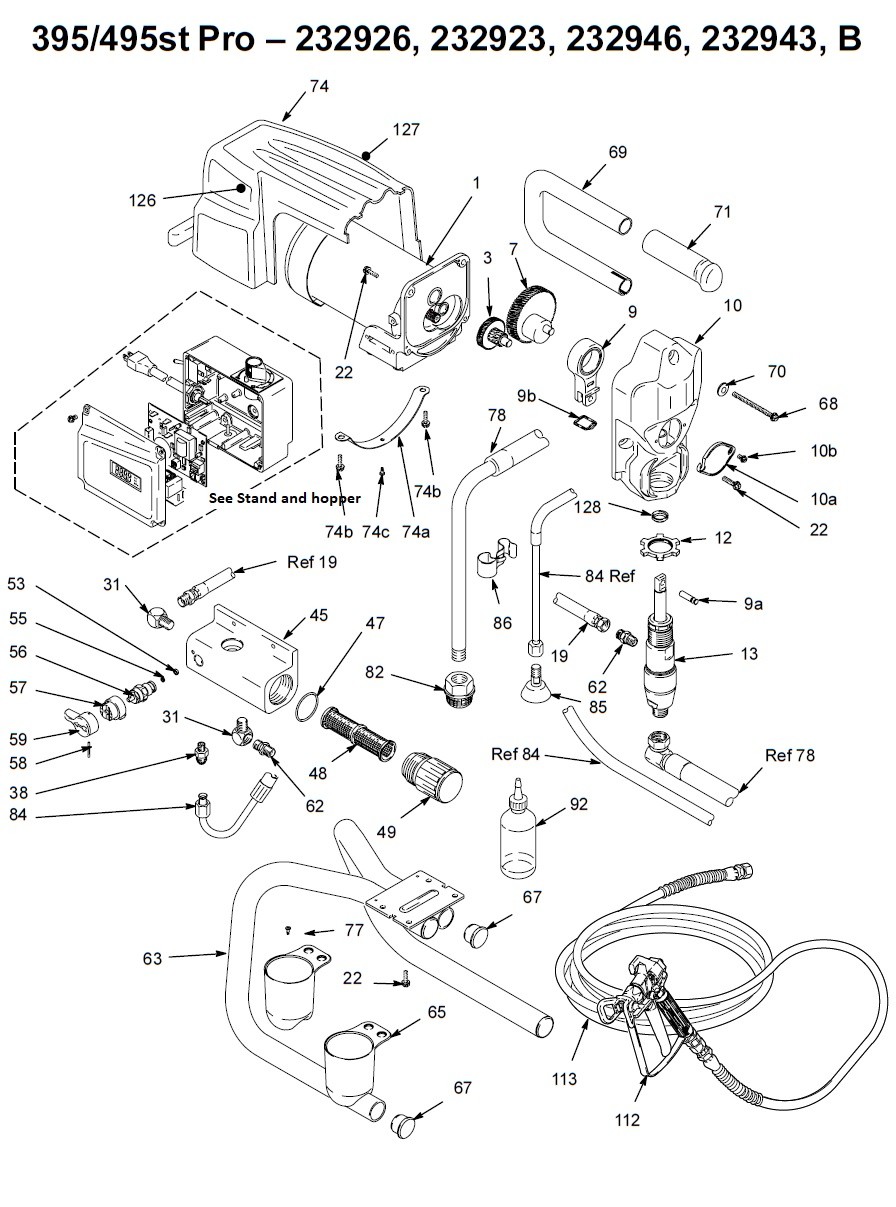 Graco 395st ProB Stand (232926) Airless Paint Sprayers