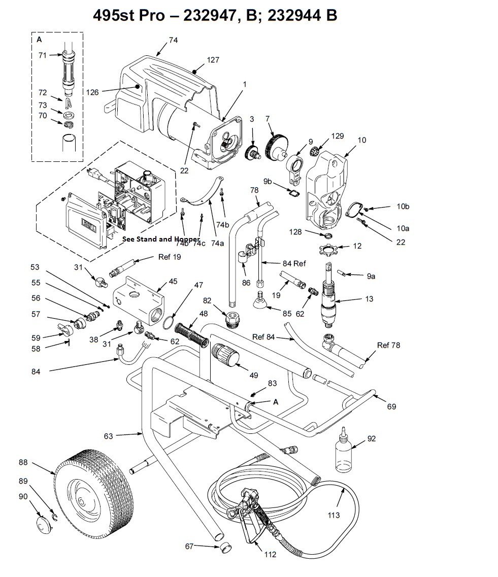 Graco 495st ProB Lo-Boy (232947) Airless Paint Sprayers
