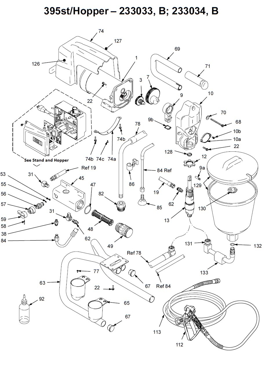 Graco 395st ProB Hopper (233034) Airless Paint Sprayers