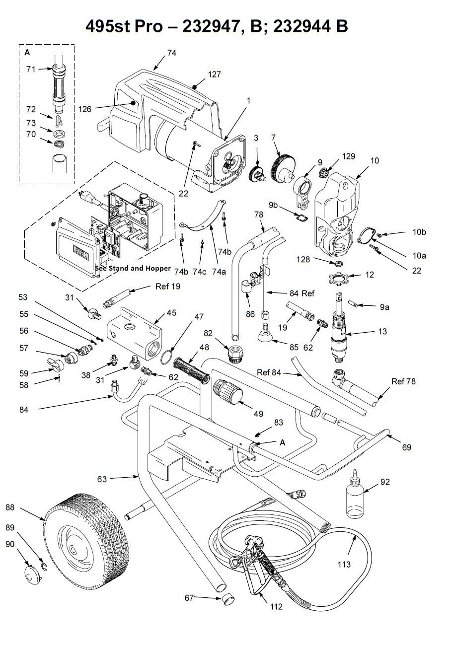 Graco 495st ProB Lo-Boy (232944) Airless Paint Sprayers