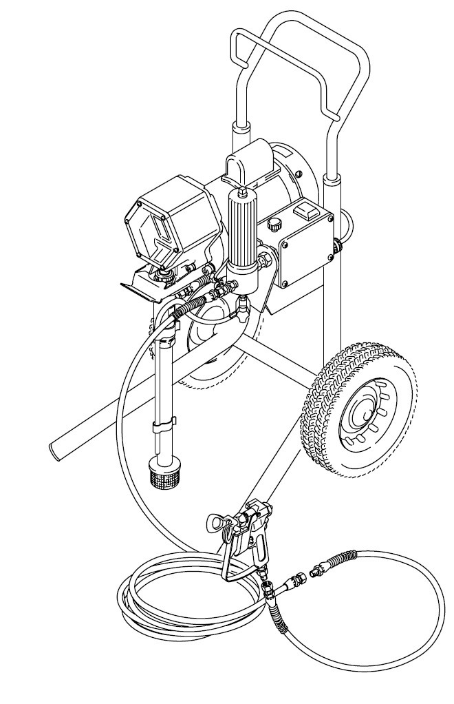 Graco EM 490 Paint Sprayer Parts Diagram
