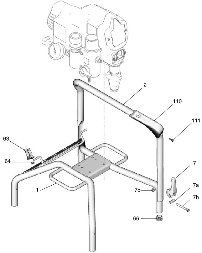 Graco 190ES Stand Parts (Model: 255847, 255848) (Part 2)