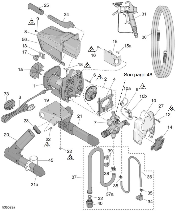 Graco ProX17, ProX19,  ProLTS170 Stand Sprayer Parts