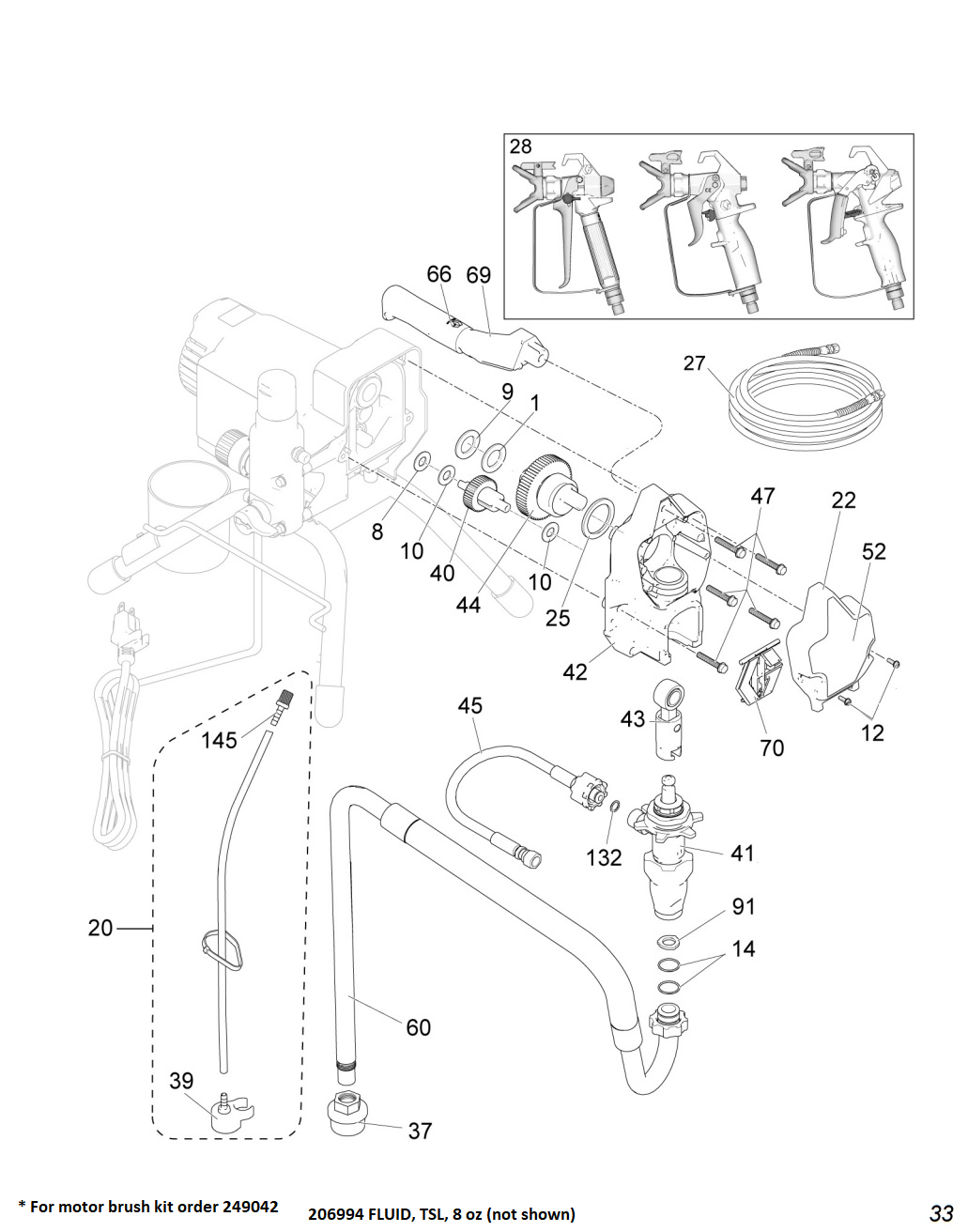 Graco 290PC Electric Airless Stand Sprayer Parts List (2)