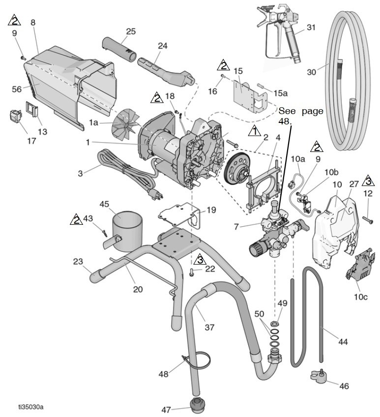 Graco ProX21 Stand Sprayer Parts