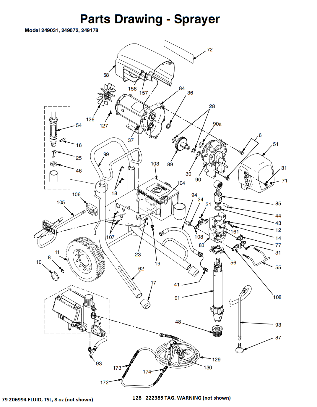 Graco TextSpray Mark V Sprayer Part List