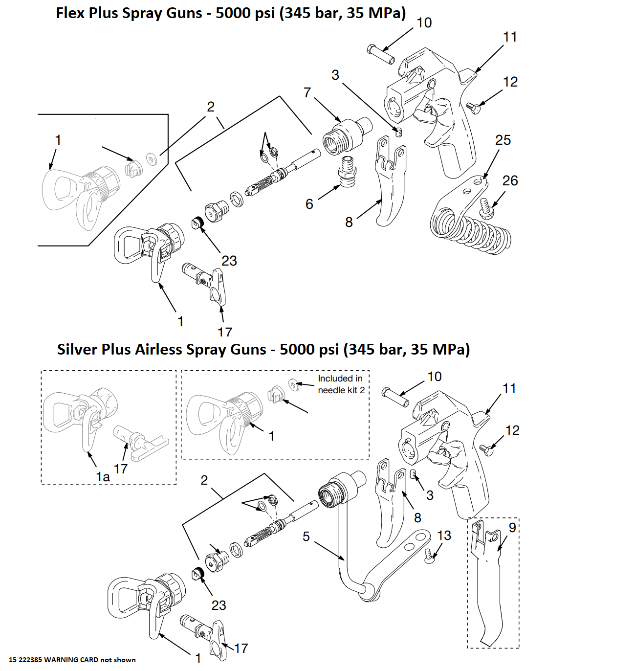 Graco 1095 Iron-Man Silver and Flex Plus Spray Guns